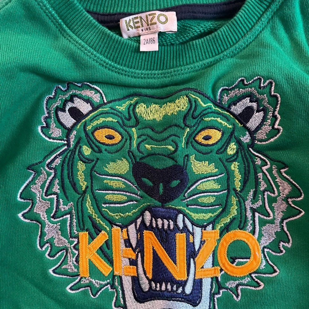 Toddler boy Green Kenzo sweater size 2t